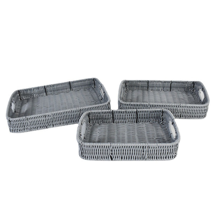 Stacking Woven Storage Trays Bowlift