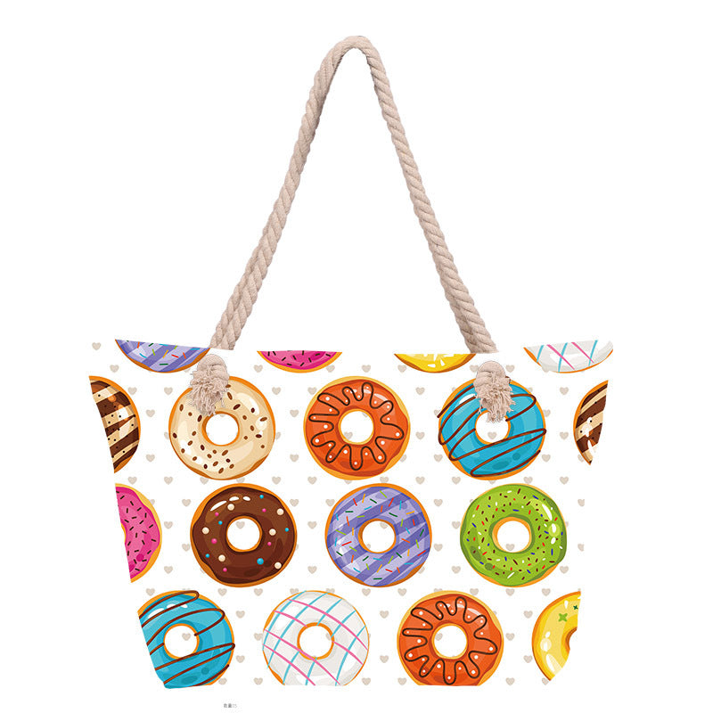 Beach bag with floral pattern Bowlift