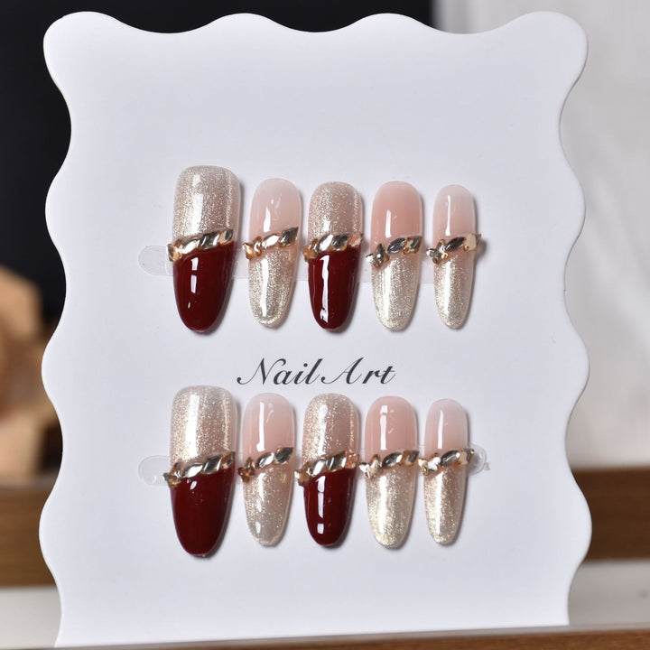 Decorative Animal Print Press-On Nail Set Bowlift