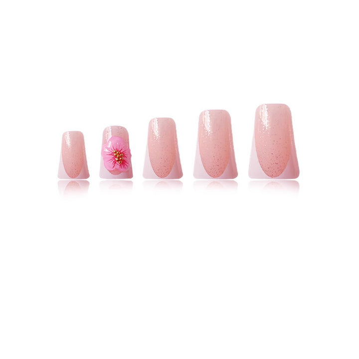 Floral Acrylic Nail Art Set Bowlift