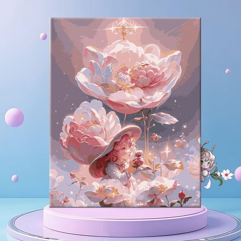 Whimsical Floral Fantasy Canvas Wall Art Bowlift