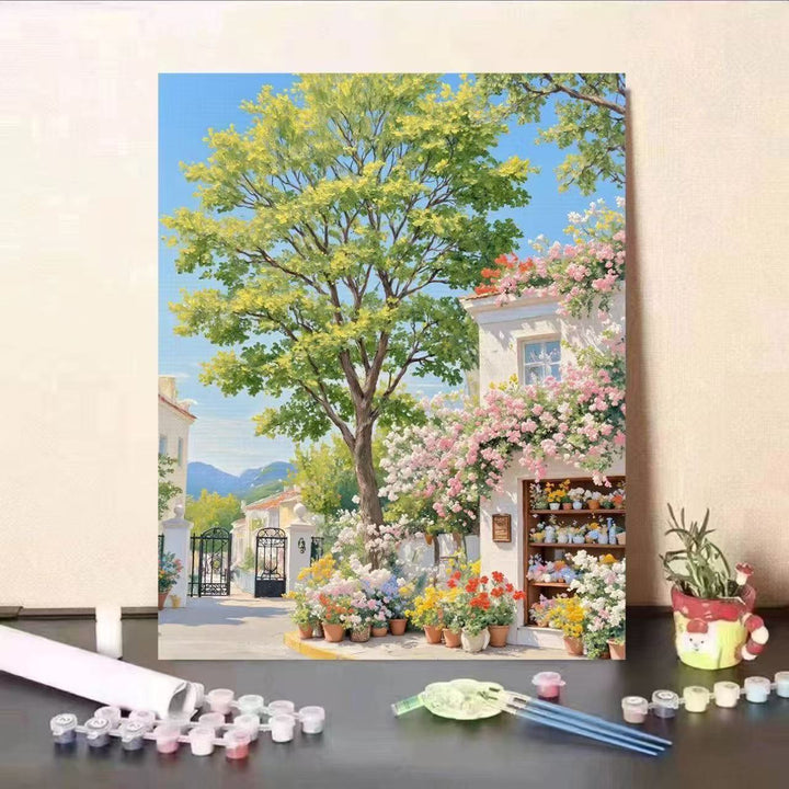 Landscape Themed Paint by Numbers Canvas Art Kit Bowlift