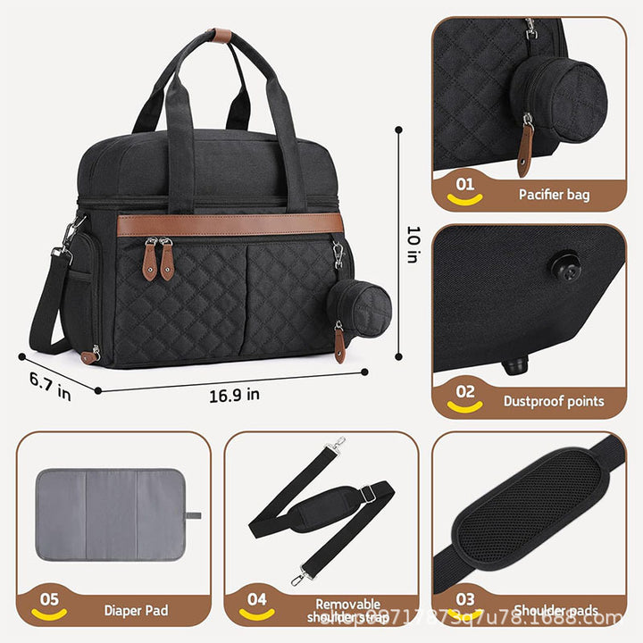 Versatile Quilted Travel Utility Bag Bowlift