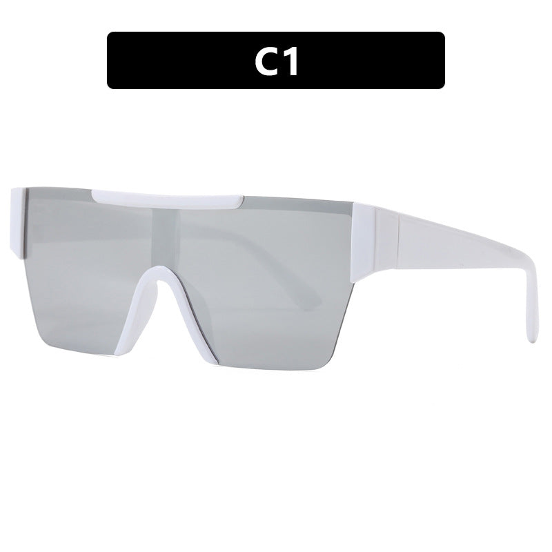 Women's futuristic sports sunglasses with UV protection and wide lens area Bowlift