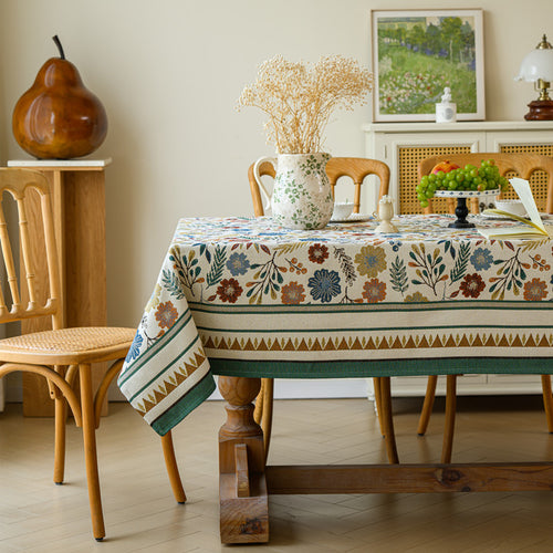 Floral Pattern Tablecloth