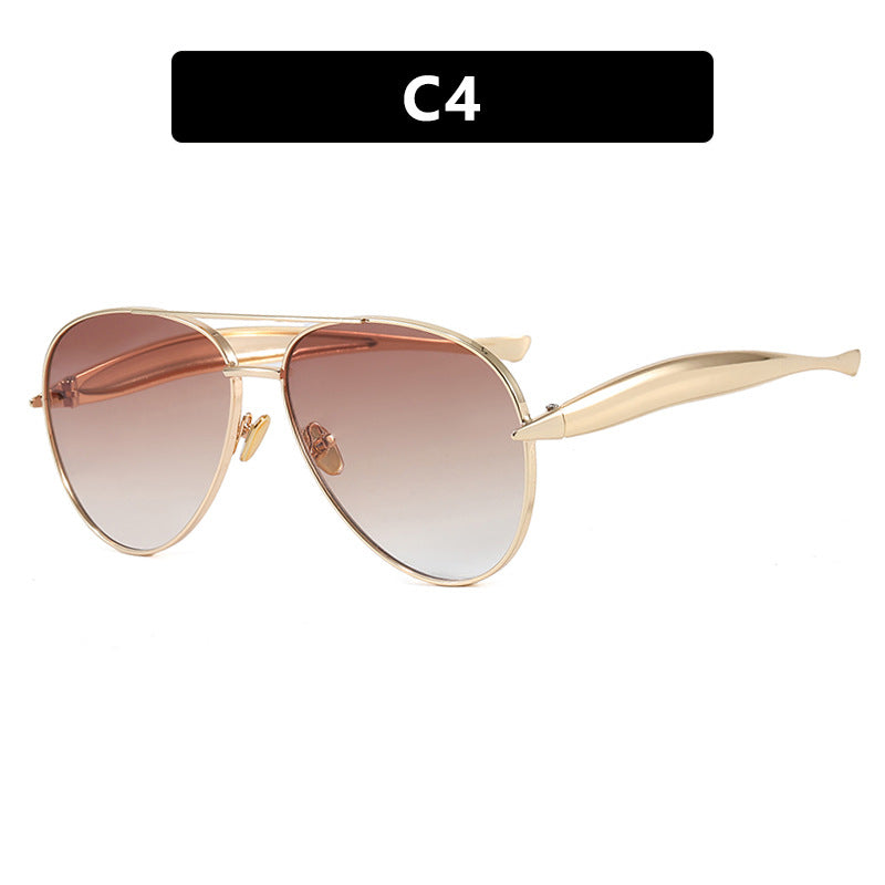 Women's pilot sunglasses with elegant accents and protective UV filter Bowlift