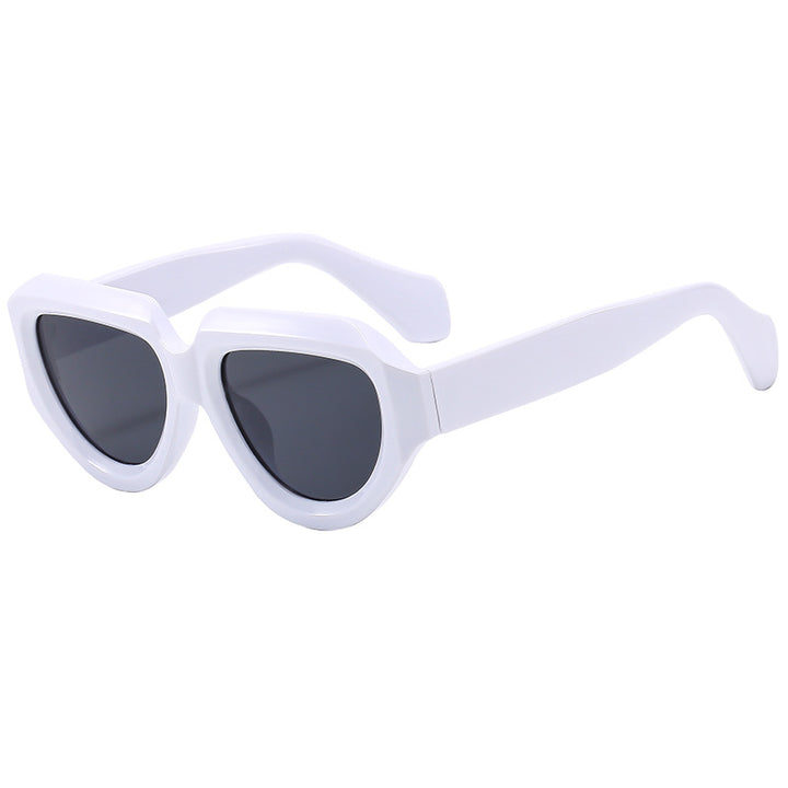 Women's Cat-Eye Sunglasses with Modern Transparent Frame and UV Protection Bowlift