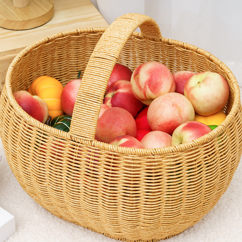 Handcrafted Woven Storage Basket Bowlift