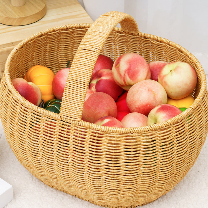 Handcrafted Woven Storage Basket Bowlift