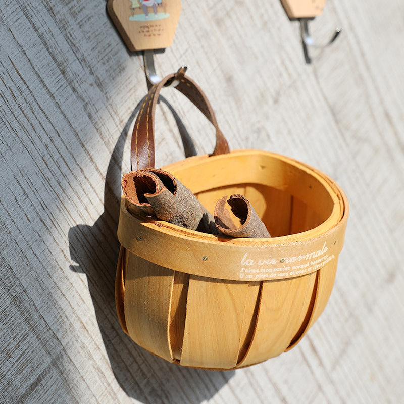 Wooden Storage Basket Bowlift