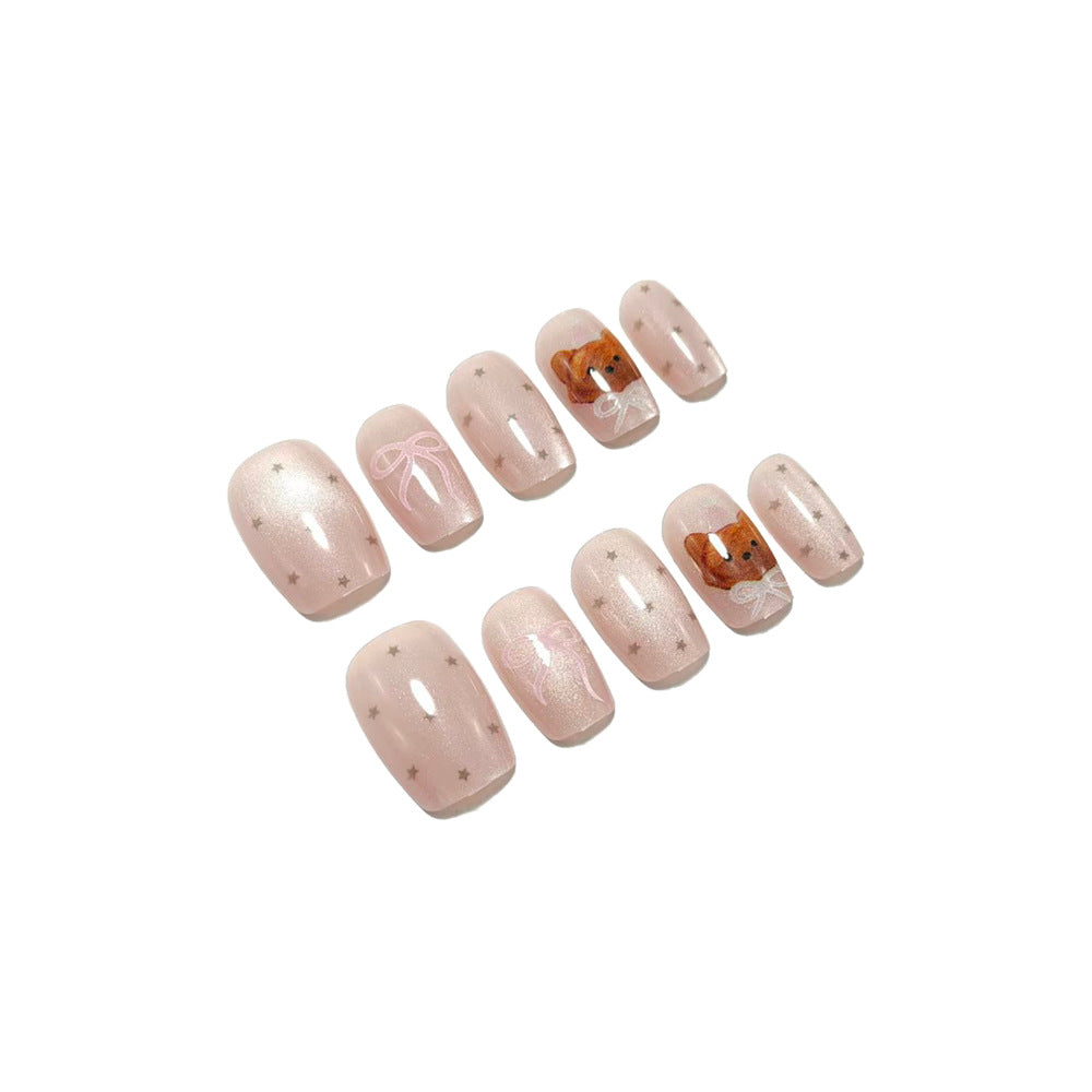 Exquisite Nail Art with Cute Dog Movie Motifs Bowlift