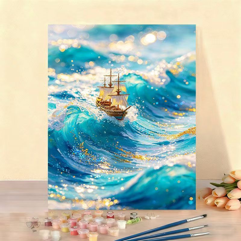 DIY Ocean Wave Painting Kit Bowlift