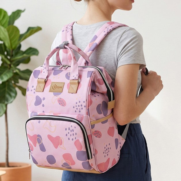 Stylish Multi-Pocket Diaper Backpack Bowlift