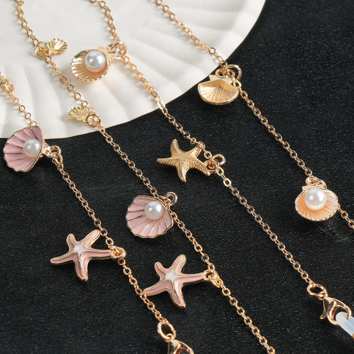 Decorative Coastal-Themed Eyewear Chain Bowlift