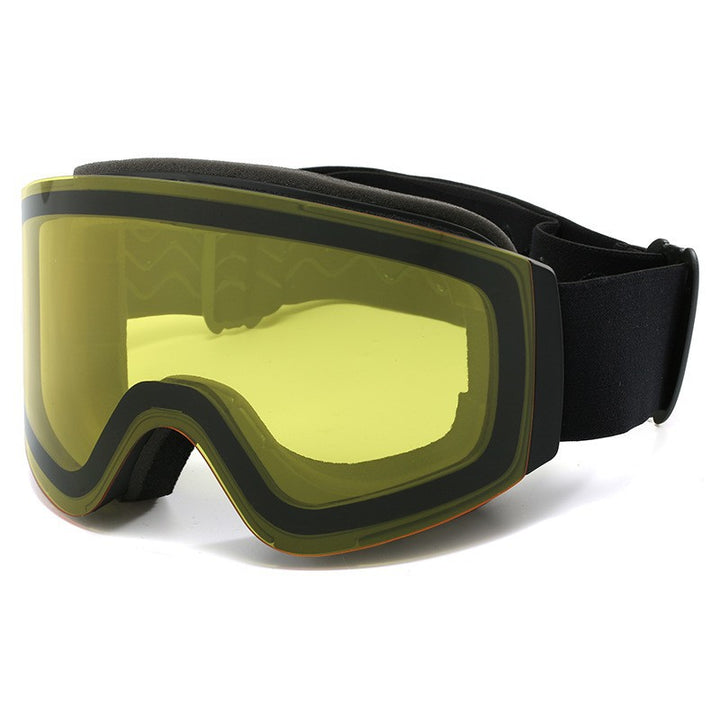 Ladies ski goggles with side glare protection and antifog coating Bowlift