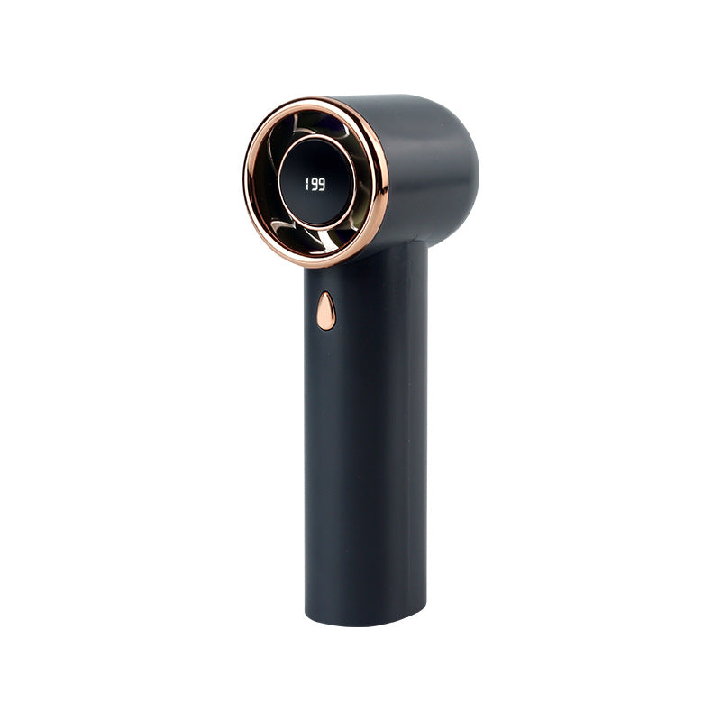 Women's Portable High-Performance Handheld Fan with Digital Speed Display Bowlift