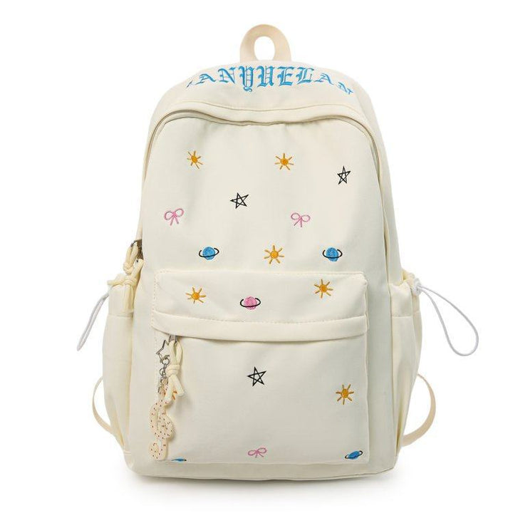 Trendy Embroidered Backpack