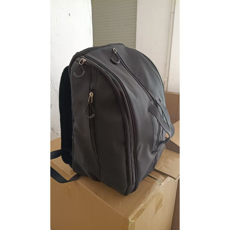 Sporty backpack with integrated shoe and racket compartment Bowlift