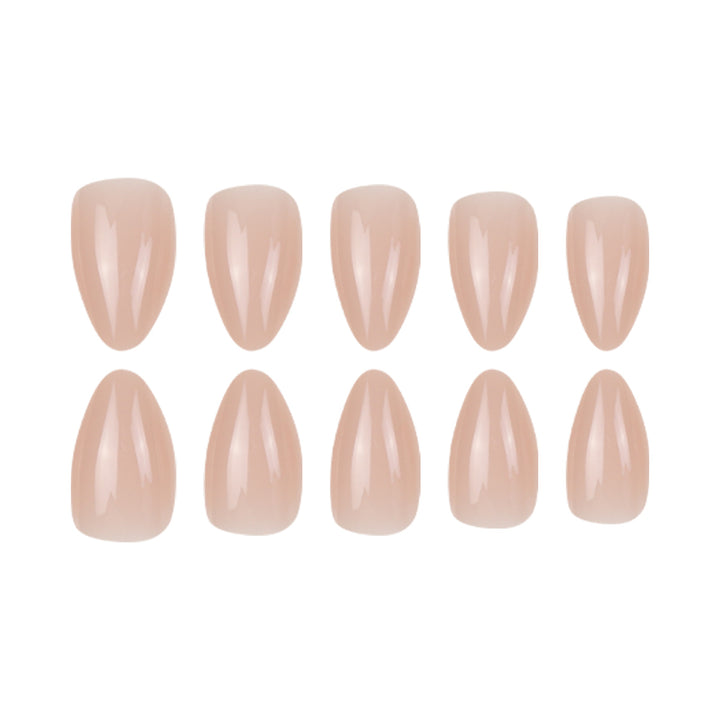 Elegant Gel Press-On Nail Set Bowlift