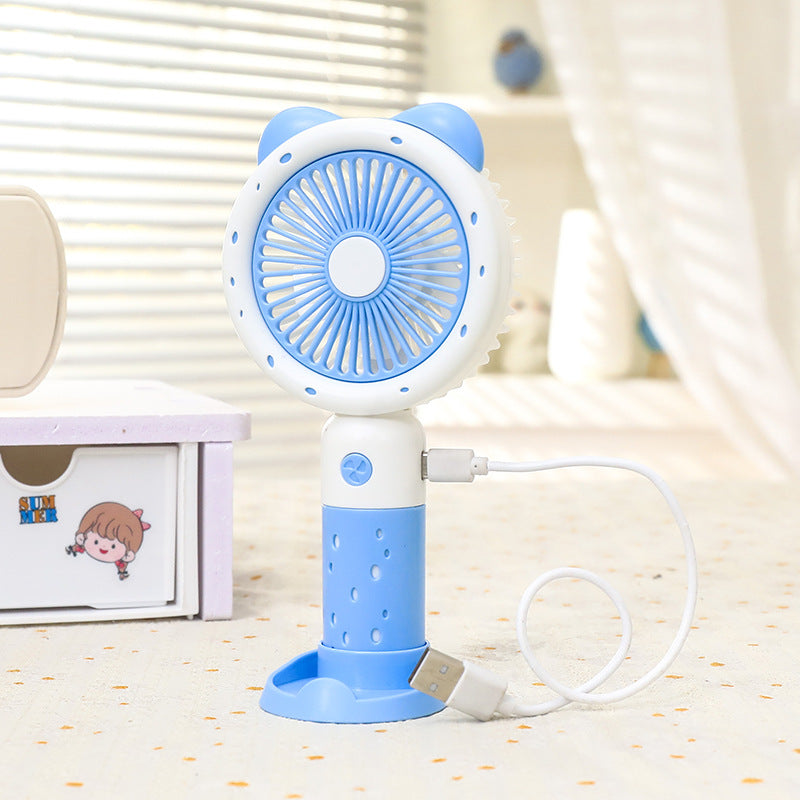 Women Portable Handheld Fan with Playful Antler Design Bowlift