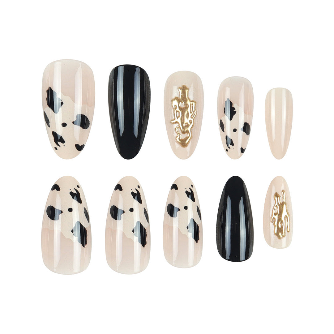 Stylish Long Almond Stiletto Press-On Nails Bowlift