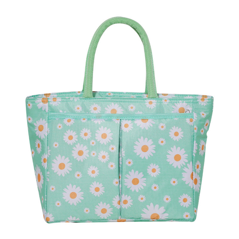 Stylish Floral Print Tote Bag Bowlift