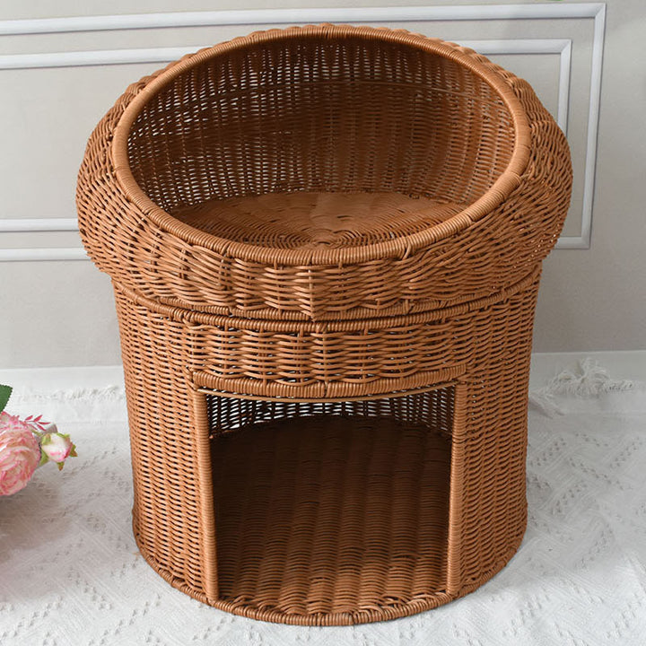 Decorative Woven Stool Bowlift