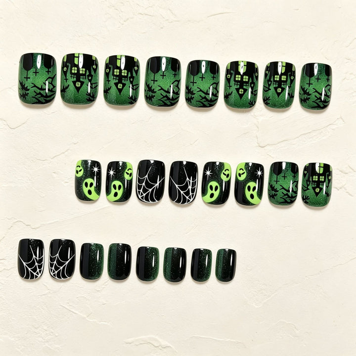 Halloween-Inspired Press-On Nail Art Set Bowlift
