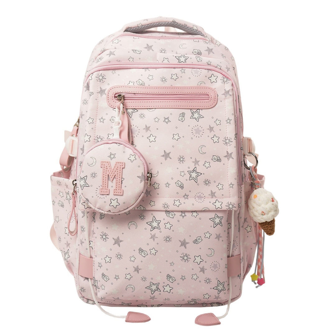 Whimsical Star-Patterned Backpack