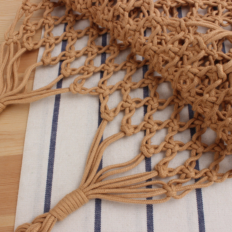 Braided shopping shoulder bag with stable side seams Bowlift