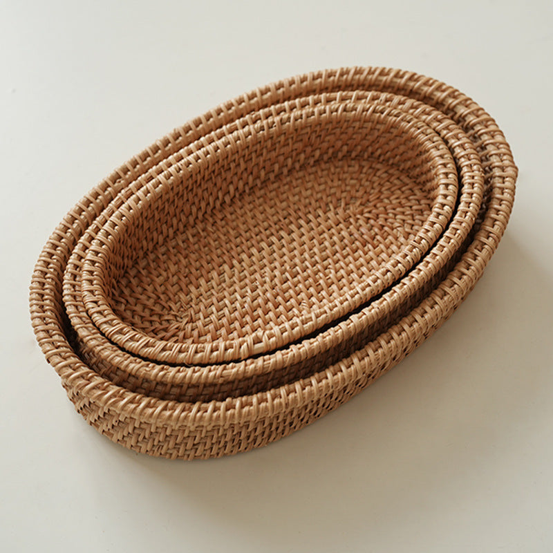 Oval Natur Basket made of Rattan Bowlift