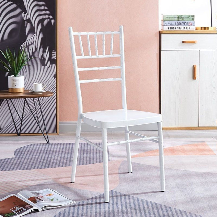 Chic Cross-Back Dining Chair Bowlift