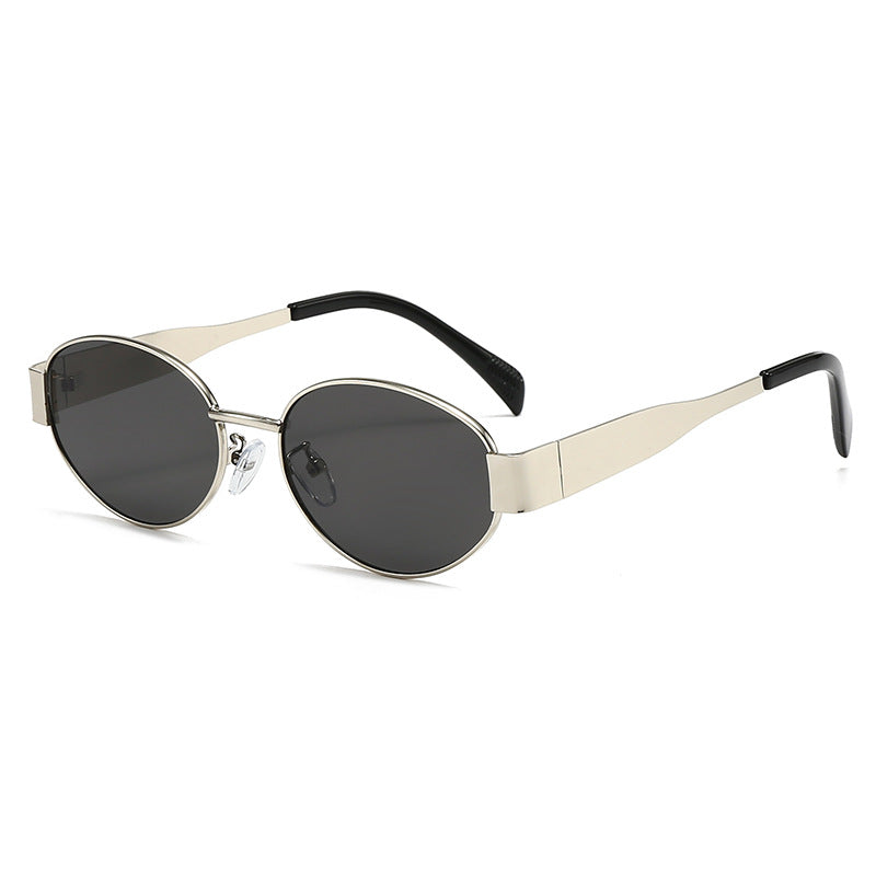 Retro-Inspired Oval Sunglasses