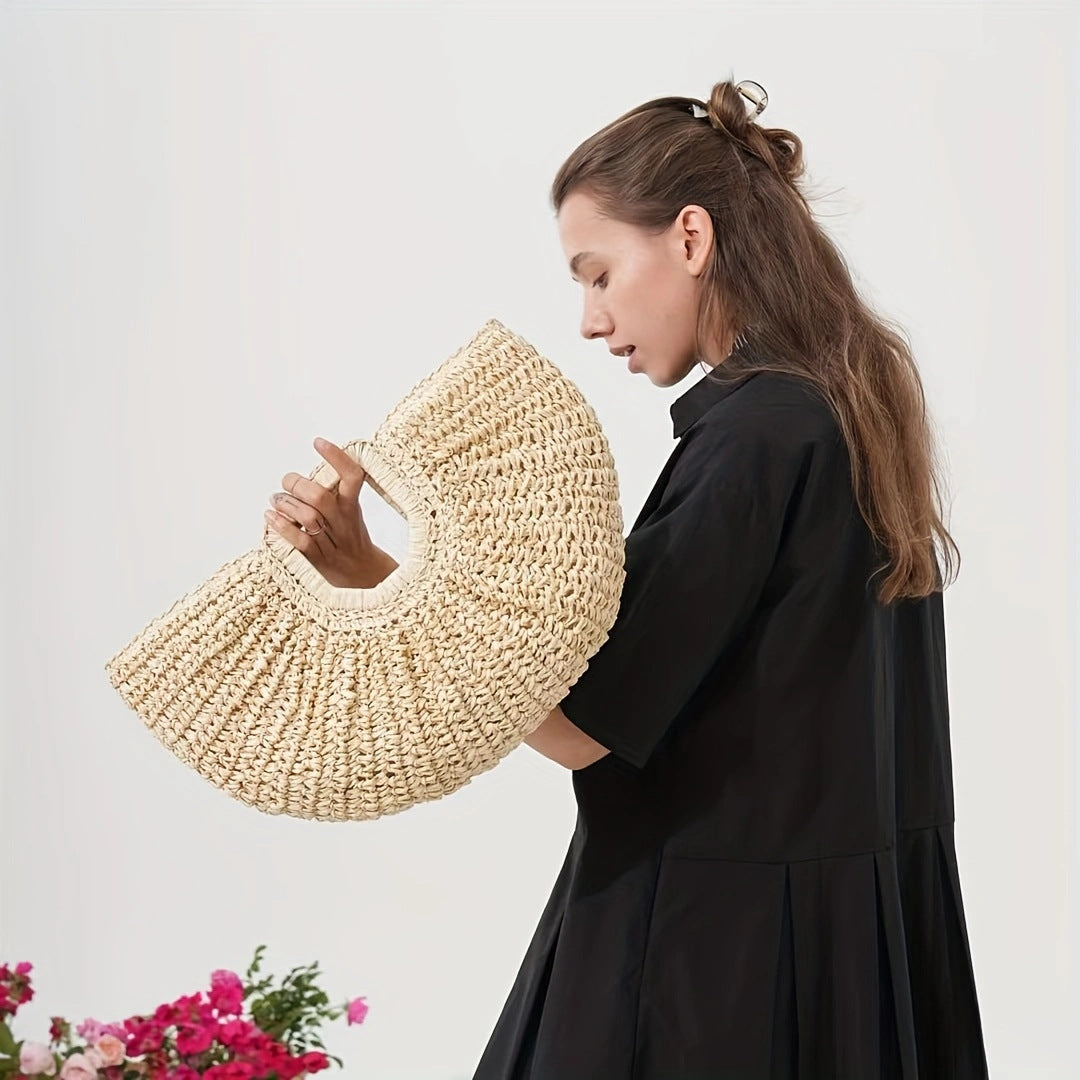 Handcrafted Macrame Bag with Structured Design Bowlift