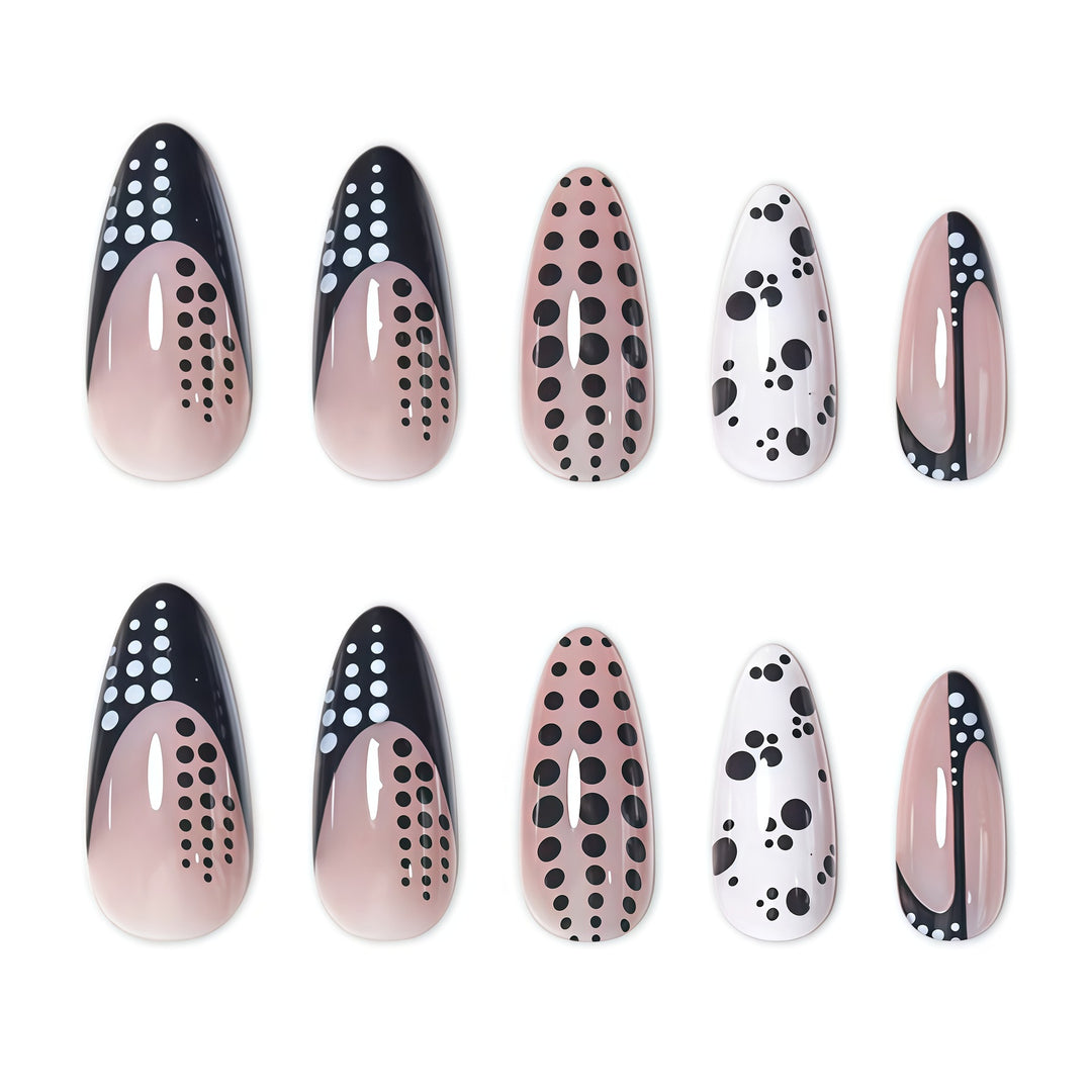 Elegant Abstract Pointed Nail Art Extensions Bowlift