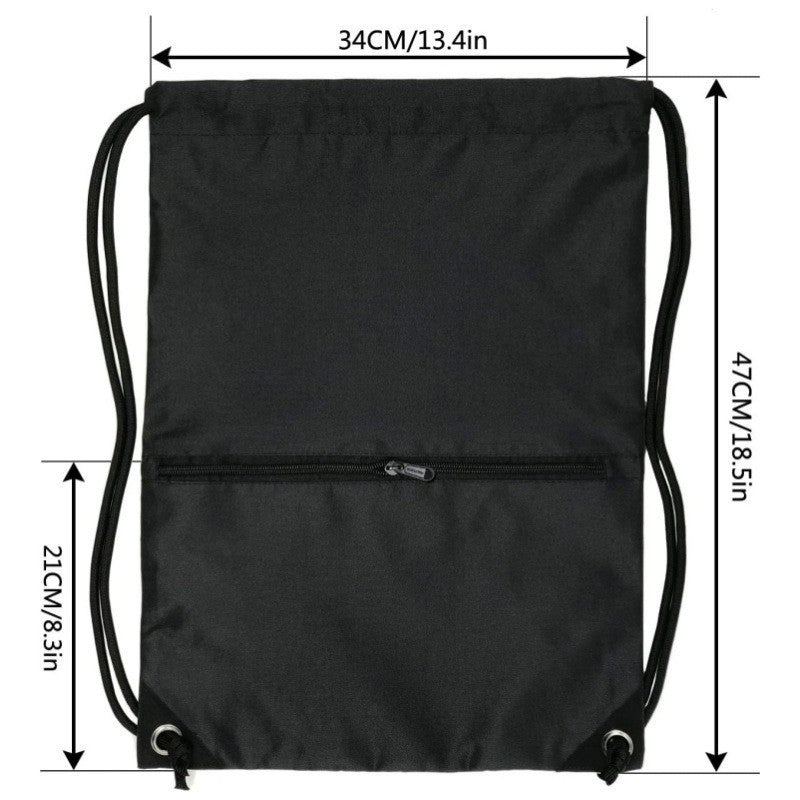 Sporty drawstring bag with zippered pockets Bowlift