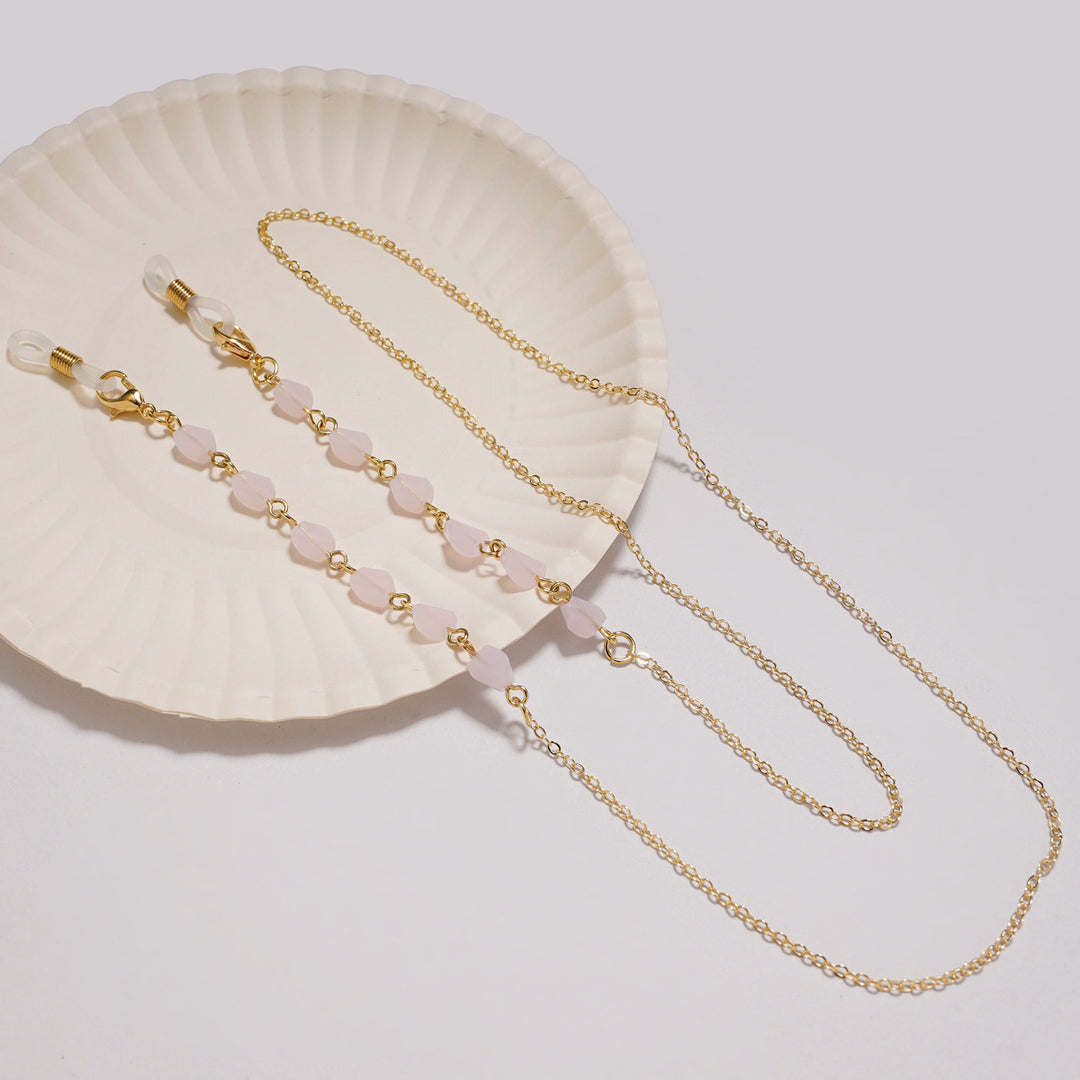 Elegant Beaded Eyewear Chain Bowlift