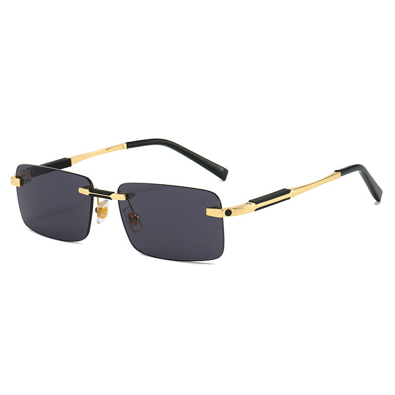 Women's sunglasses in modern rectangular design with luxurious metal elements Bowlift