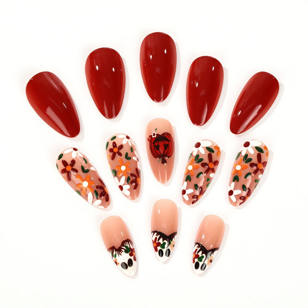 Artificial nails with autumn motifs Bowlift