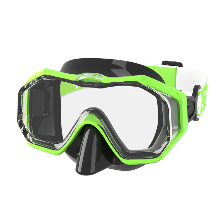 High-quality diving mask with flexible silicone rim and UV protection Bowlift