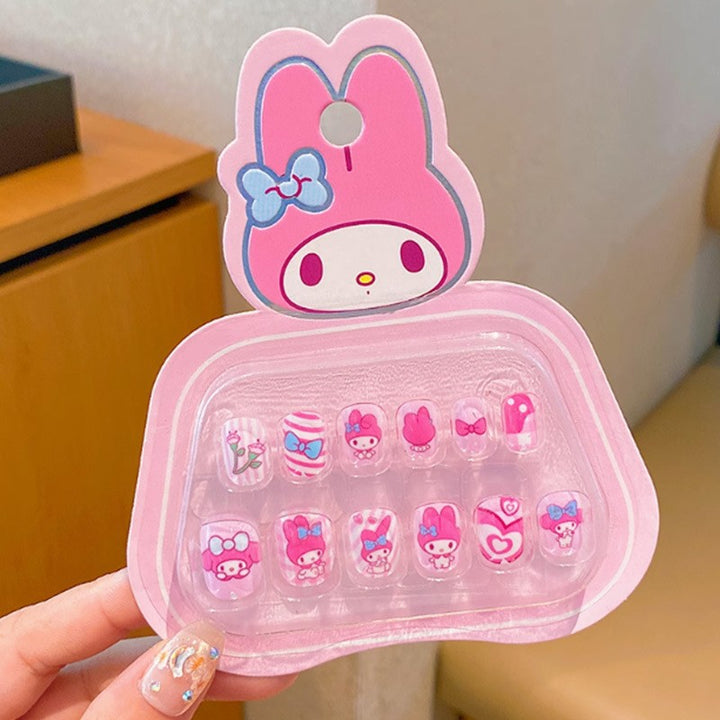 Artificial nails with sweet animal design Bowlift