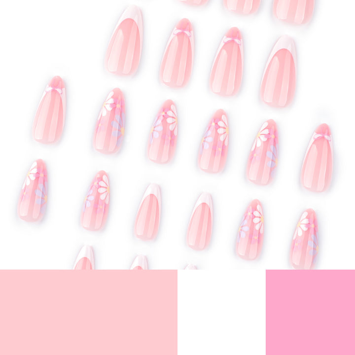 Artful Nail Art with Floral Decorations Bowlift