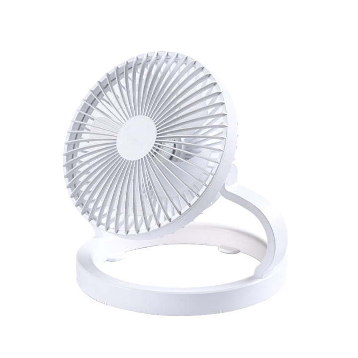 Unisex rechargeable table fan with foldable stand, adjustable angle, and silent DC motor Bowlift