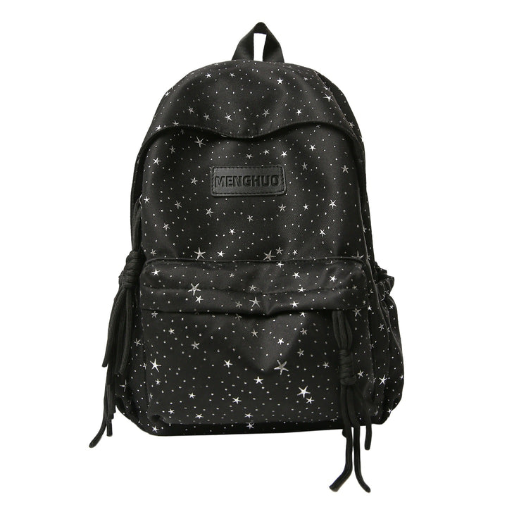 Star-Print Casual School Backpack Bowlift