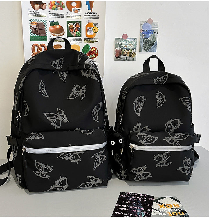 Stylish Floral-Embossed Casual Backpack