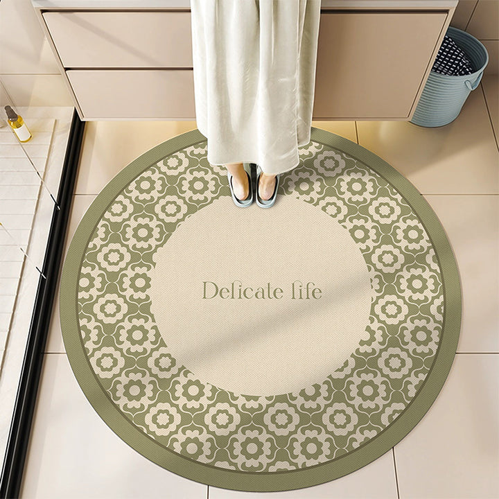 Round Decorative Bath Mat Bowlift