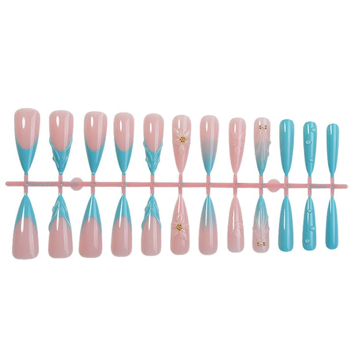 Creative nail art set with blooming accents and elegant designs Bowlift