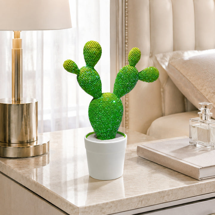 Glittering Cactus Decorative Figure Bowlift
