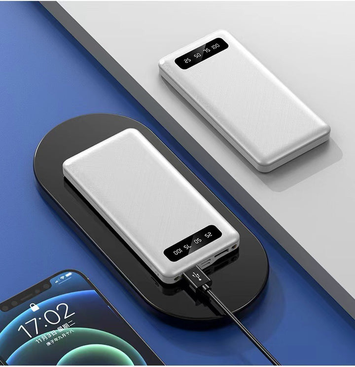 Portable power bank with intelligent LED display Bowlift