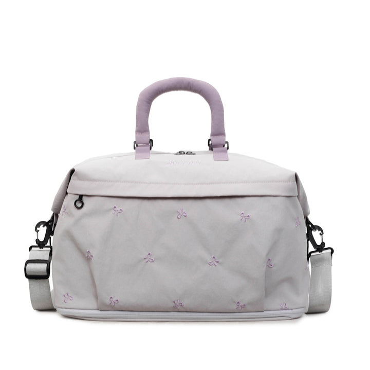 Embroidered Canvas Weekend Bag